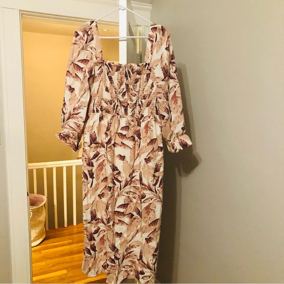 House or Harlow 1960 linen midi dress size Large - Picture 9 of 11